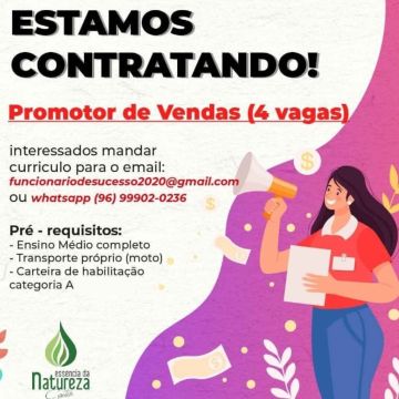 seleção de currículos para promotor de vendas