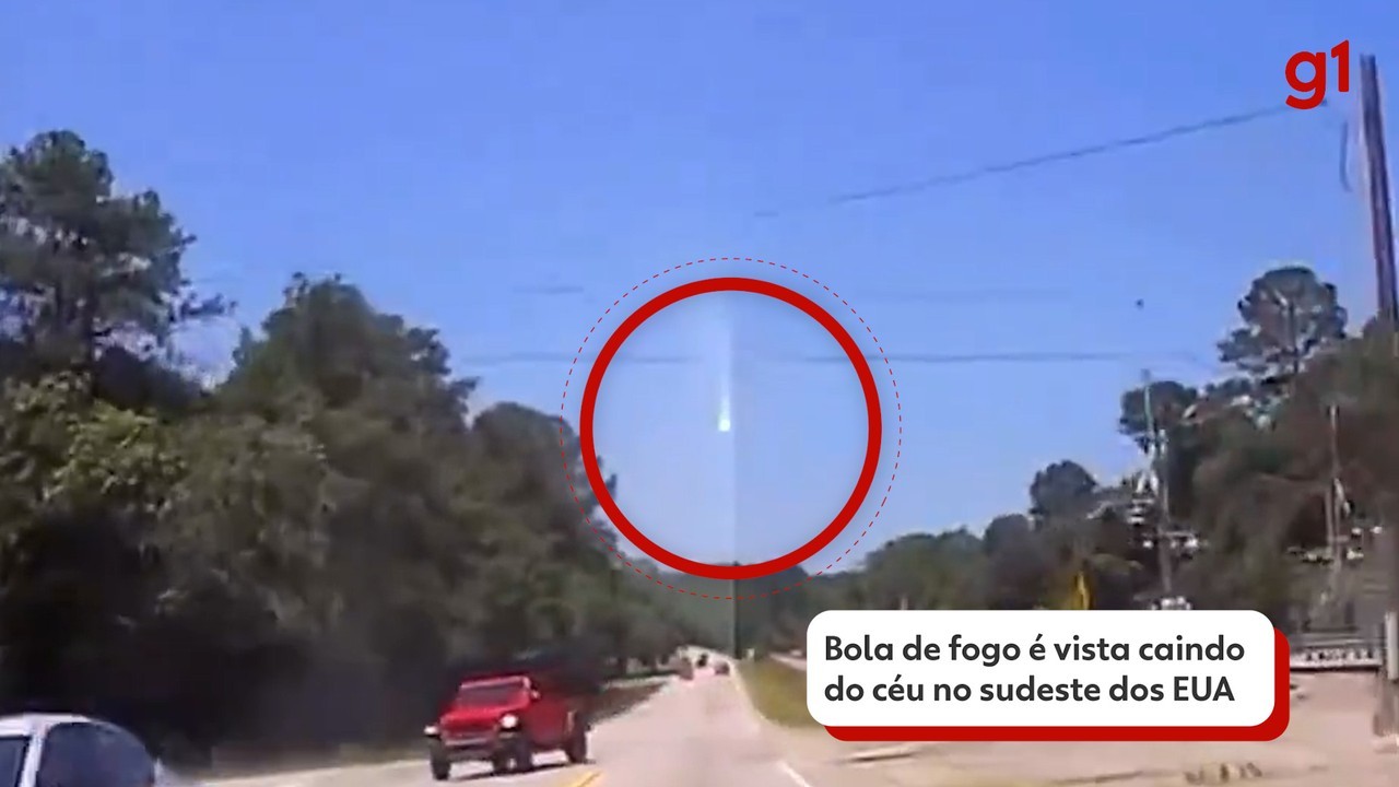 Bola de fogo é vista caindo do céu no sudeste dos EUA; VÍDEO