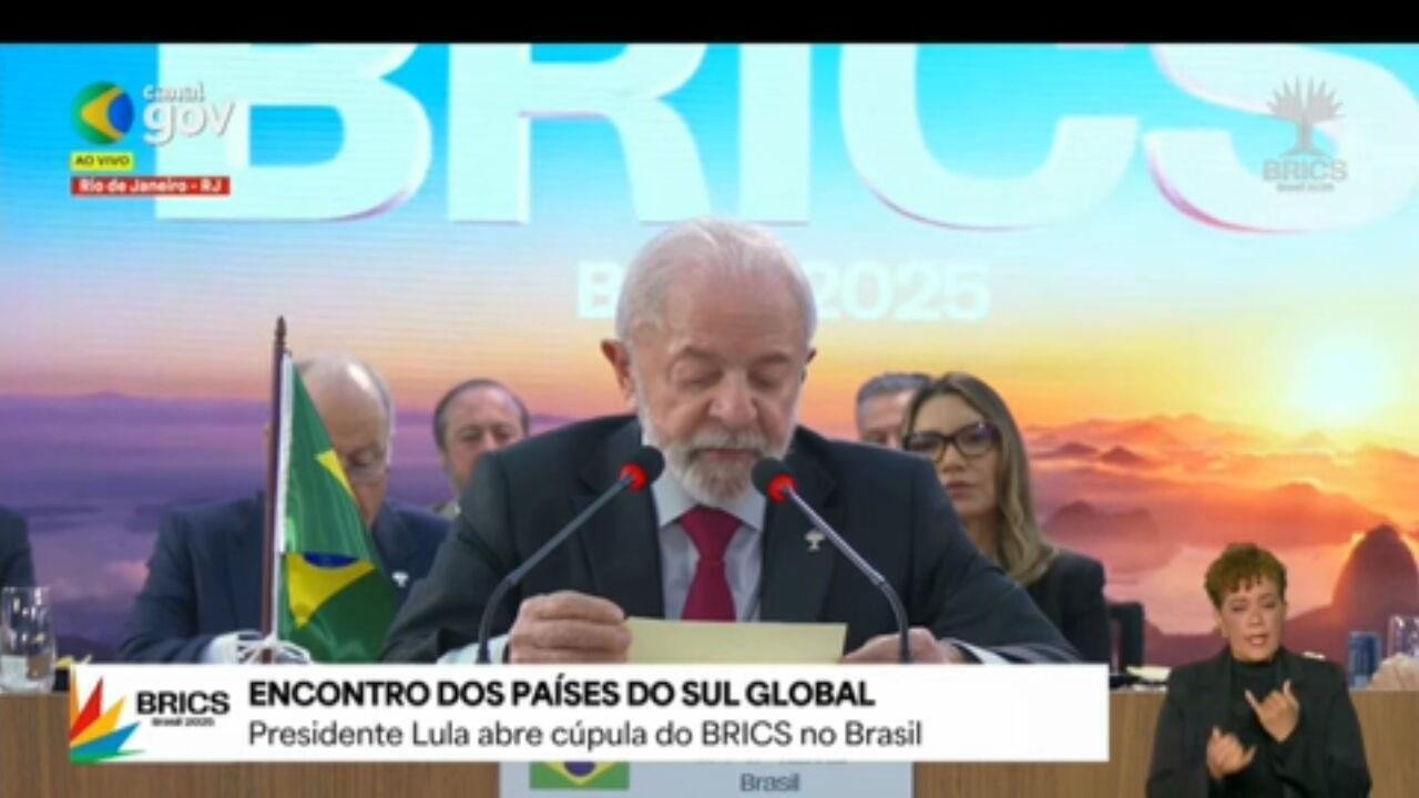Na abertura do Brics, Lula critica aumento de gastos militares da Otan
