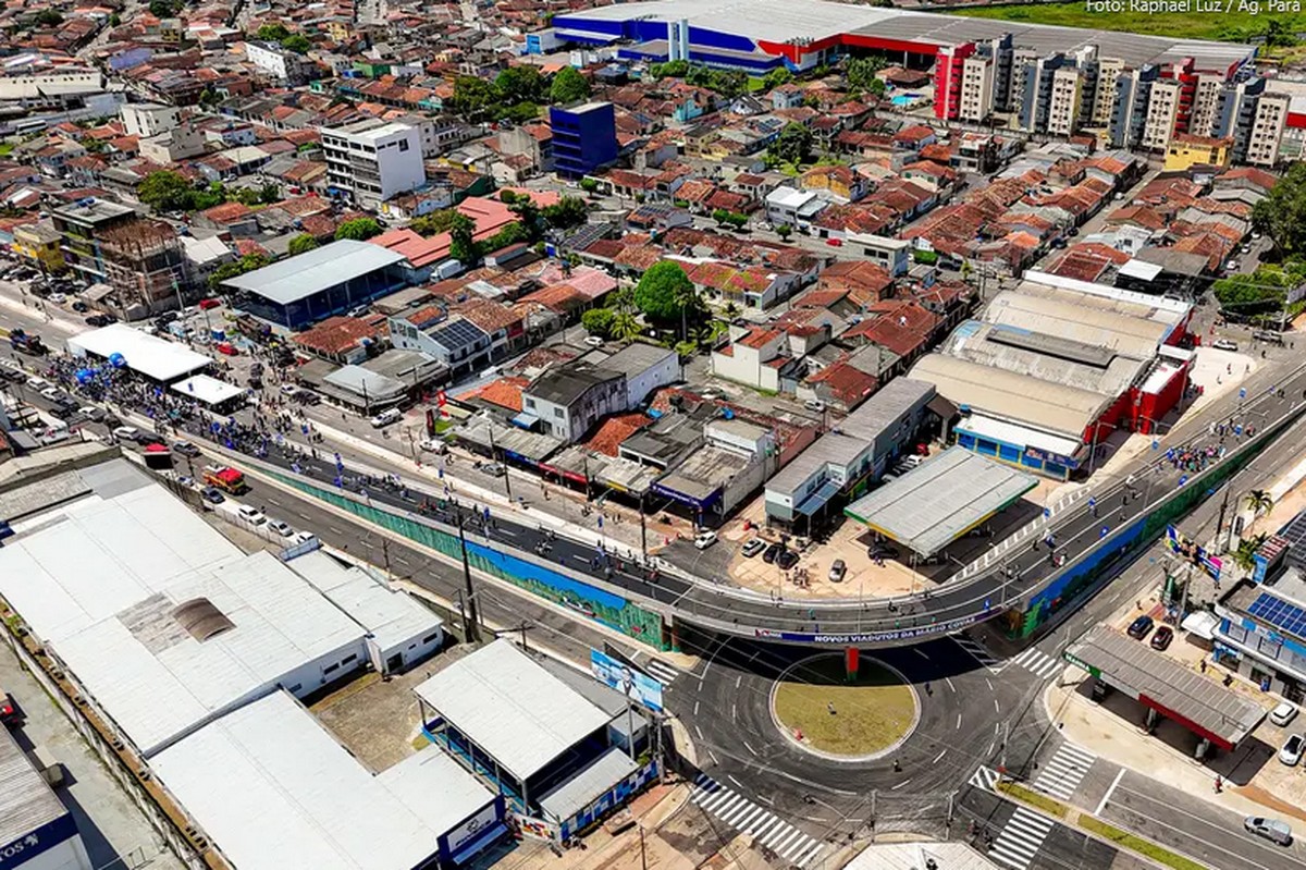 Viaduto entre as avenidas Mário Covas e Três Corações é inaugurado em Ananindeua