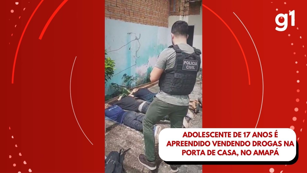 Adolescente é apreendido enquanto vendia drogas na porta de casa, em Santana
